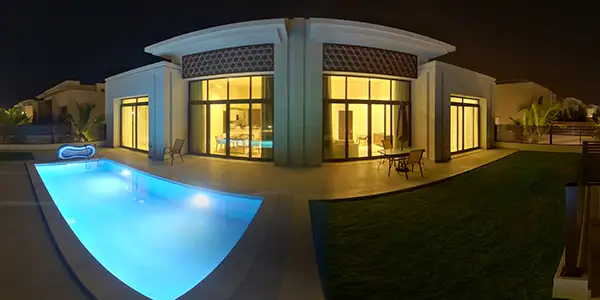 Pool - Garden by night